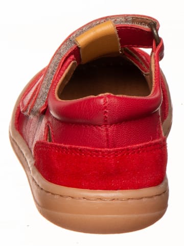 kmins Leren barefootschoenen rood