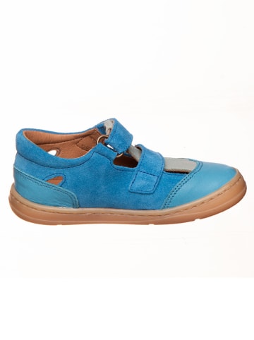 kmins Leren barefootschoenen blauw