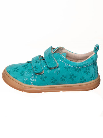 kmins Leren barefootschoenen turquoise