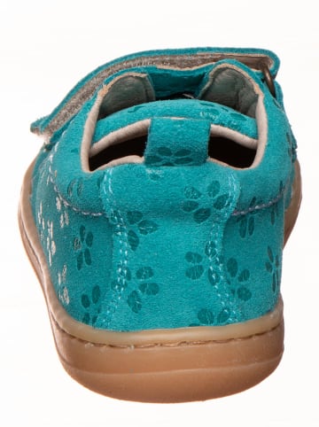 kmins Leren barefootschoenen turquoise