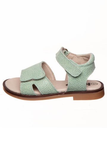 kmins Leder-Sandalen in Mint