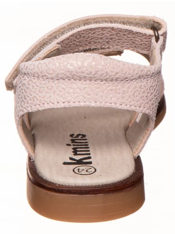 kmins Leder-Sandalen in Creme