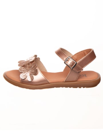 kmins Leren sandalen goudkleurig
