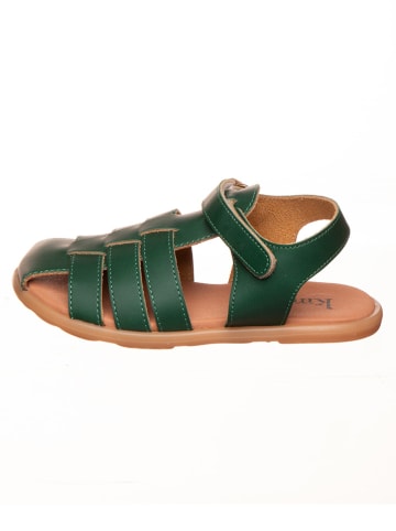 kmins Leder-Sandalen in Grün