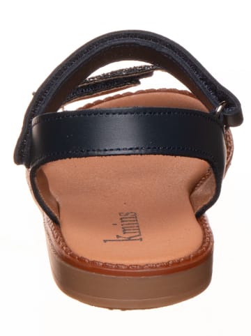 kmins Leder-Sandalen in Schwarz