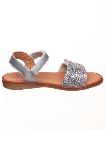 kmins Leren sandalen zilverkleurig