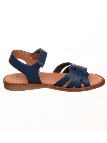 kmins Leder-Sandalen in Dunkelblau