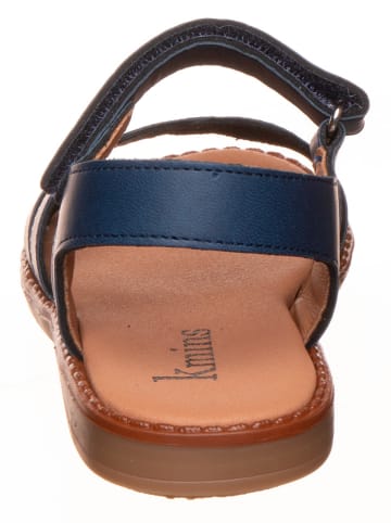 kmins Leder-Sandalen in Dunkelblau