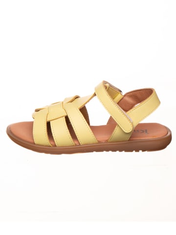 kmins Leder-Sandalen in Gelb