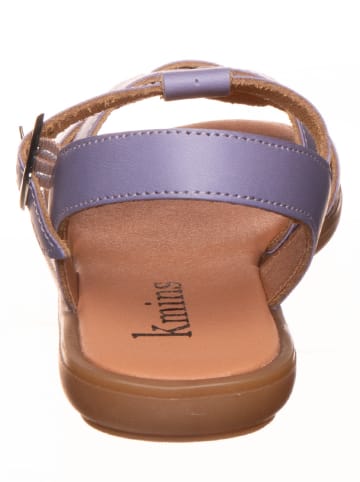 kmins Leder-Sandalen in Lila