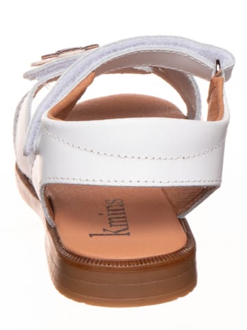 kmins Leder-Sandalen in Weiß