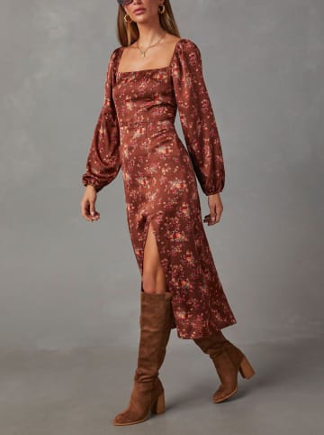 Milan Kiss Kleid in Hellbraun