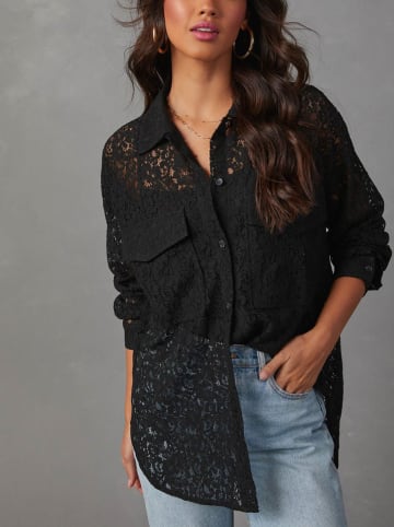 Milan Kiss Bluse in Schwarz