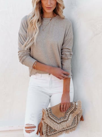 Milan Kiss Sweatshirt in Beige