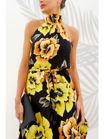 Milan Kiss Kleid in Schwarz/ Gelb