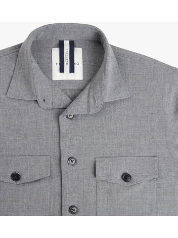 PROFUOMO Blouse - Regular fit - grijs