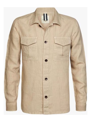 PROFUOMO Leinen-Hemd - Regular fit - in Beige