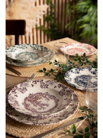 Trendy Kitchen by EXCÉLSA 12-częściowy zestaw talerzy "Voyages" w różnych kolorach