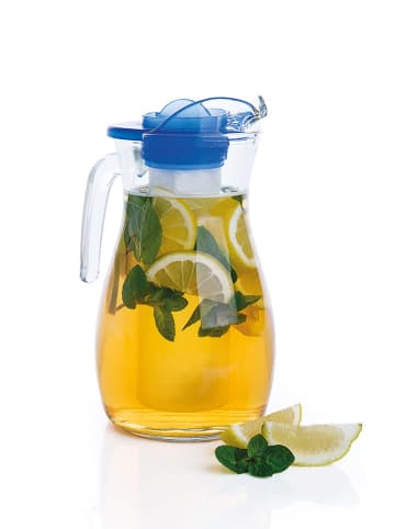 Trendy Kitchen by EXCÉLSA Kan "Fresh" transparant/blauw - 1,5 l