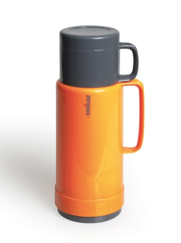 Trendy Kitchen by EXCÉLSA Thermoflasche "Thermico" in Orange/ Grau - 1 l