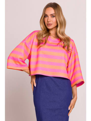 made of emotion Bluse in Orange/ Pink