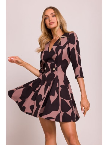 made of emotion Kleid in Hellbraun/ Schwarz