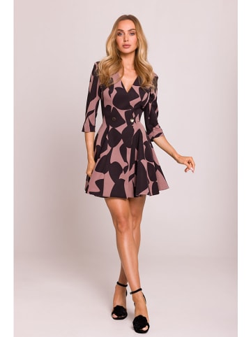 made of emotion Kleid in Hellbraun/ Schwarz