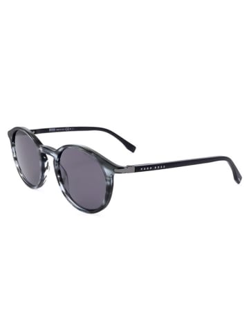 Hugo Boss Herren-Sonnenbrille in Grau-Hellblau/ Lila