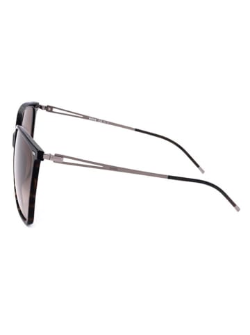 Hugo Boss Damen-Sonnenbrille in Braun-Silber/ Hellbraun