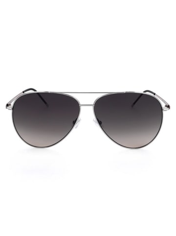 Hugo Boss Damen-Sonnenbrille in Silber/ Schwarz
