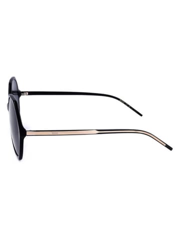 Hugo Boss Damen-Sonnenbrille in Schwarz-Silber/ Dunkelblau