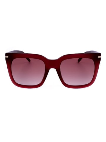 Hugo Boss Damskie okulary przeciwsłoneczne w kolorze bordowo-różowym