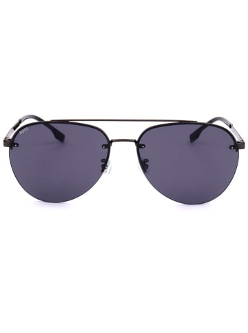 Hugo Boss Herren-Sonnenbrille in Schwarz/ Blau