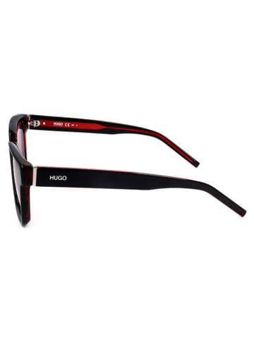 HUGO Herren-Sonnenbrille in Schwarz/ Rot