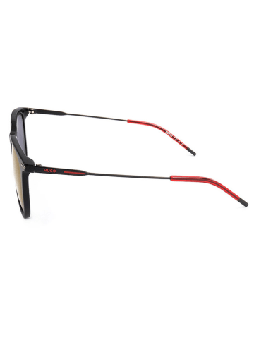 HUGO Herren-Sonnenbrille in Schwarz/ Lila-Orange