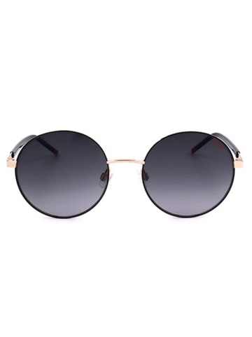 HUGO Damen-Sonnenbrille in Schwarz-Gold/ Dunkelblau