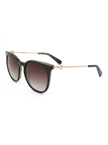 Longchamp Dameszonnebril groen-goudkleurig/bruin