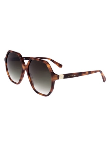 Longchamp Dameszonnebril bruin/grijs