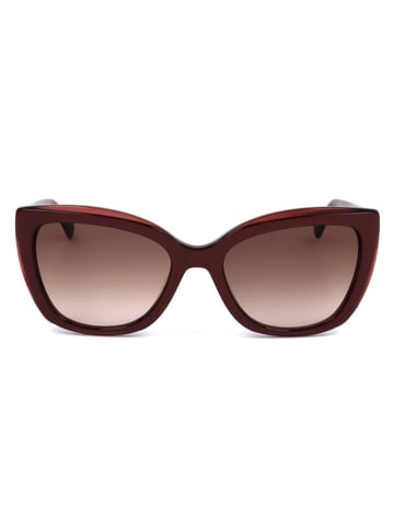 Longchamp Damskie okulary przeciwsłoneczne w kolorze czerwono-jasnobrązowym