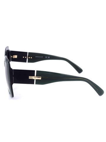 Longchamp Damen-Sonnenbrille in Dunkelgrün/ Grau