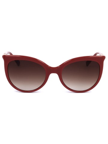 Longchamp Damskie okulary przeciwsłoneczne w kolorze brązowo-czerwonym