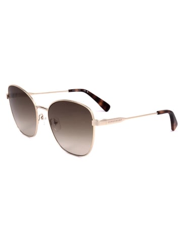 Longchamp Damen-Sonnenbrille in Gold/ Hellbraun
