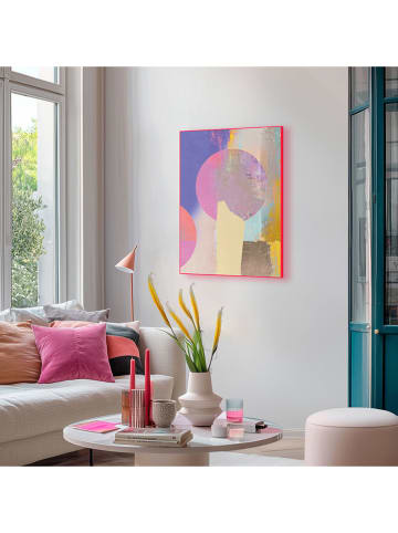 Orangewallz Gerahmter Kunstdruck "Coloured Abstract"
