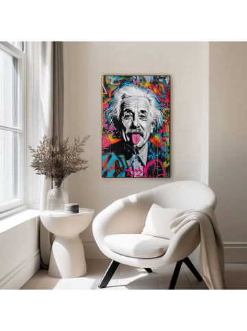 Orangewallz Ingelijste kunstdruk "Einstein Tongue"