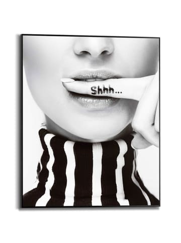 Orangewallz Druk artystyczny "Ssshhh" w ramce