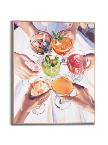 Orangewallz Ingelijste kunstdruk "Cocktail Cheers"