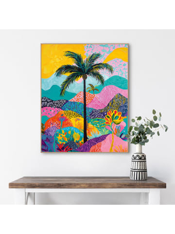 Orangewallz Gerahmter Kunstdruck "Palm Layers"