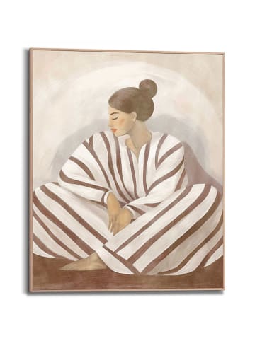 Orangewallz Ingelijste kunstdruk "Striped Lady Earth"