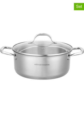 Arthur Martin 2-delige set: roestvrijstalen pan - Ø 32 cm