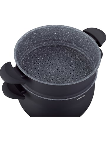 Arthur Martin 3tlg. Kochgeschirr-Set in Schwarz - 8 l